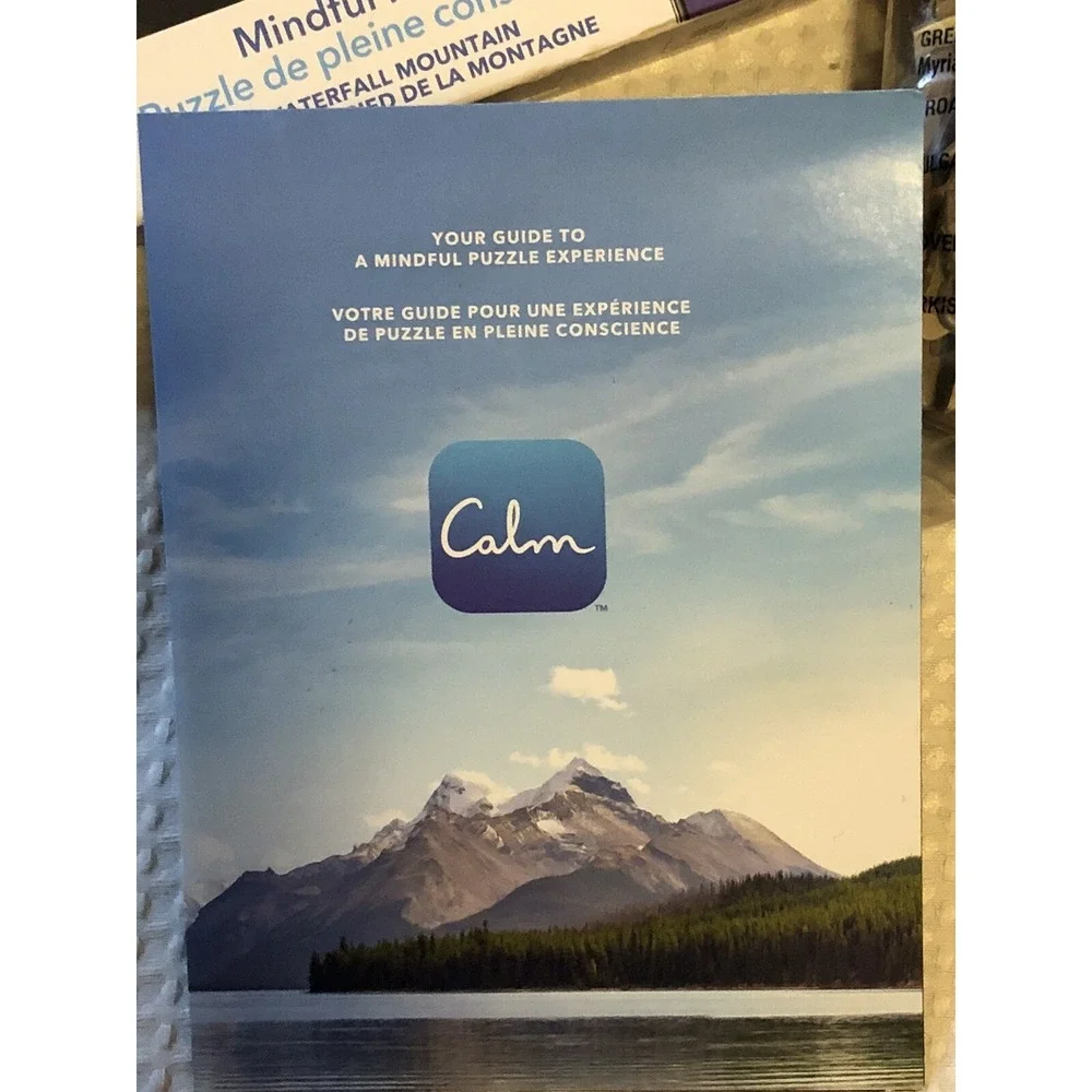 Calm Mindful Puzzle NEW 300 pcs Foggy Mountains 30-day App Subscription Included